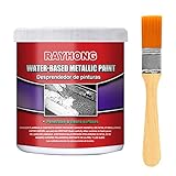 Umifica 100 ml Metall-Rostentferner auf Wasserbasis, Autochassis-Entrostung, multifunktionales Auto-Metallic-Lack-Anti-Rost-Chassis-Universal-Rostkonverter-Gel mit Bürste