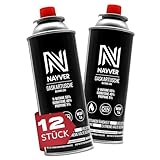 NAYVER Butan Gaskartusche Ventilkartusche für Heizung Kocher Abflammgeräte 227g MSF-1A (12 Stück)