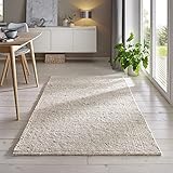 Taracarpet Gewalkter Handwebteppich Helsinki aus hochwertiger Schurwolle hergestellt in der EU fürs Wohnzimmer, Esszimmer, Schlafzimmer und die Küche geeignet 120x170 cm beige
