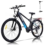 HITWAY Elektrofahrrad E-Bike 26',E-Fahrrad,36V/11,2Ah Akku, 250W, bis 35-90km, max. 25 km/h, Off-Road Mountainbike mit Shimano 21 Gängen,City Bike Herren Damen