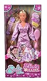 Simba 105733640 - Steffi Love Flower Hair, Spielpuppe mit extra Langen Haaren mit 6 Haarclips, Flechthilfe und Kamm, 29cm, ab 3 Jahren