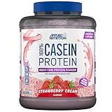 Applied Nutrition 100% Casein Protein, Strawberry Cream - 1800g
