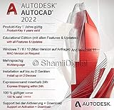 Autodesk AutoCAD 2022 | 1-Jahres-Lizenz | Deutsche Sprache | Windows (nur 64 Bit) | Digitale Lieferung innerhalb von 24h | Inklusive Anleitung zum Software-Download