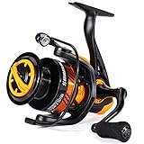 Sougayilang SL Spinnrolle 5,2:1 Hochgeschwindigkeits-Metallspule Leistungsstarke Spinnangelrollen Karpfenangeln Hecht Kohlefaser Drag Max 25LB Angelrolle-O20