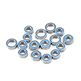 Losueeun 16PCS Gummiversiegeltes Kugellager-Kit für TT02 TT-02 TT02D TT-02D 1/10 RC Car Upgrades Teile ZubehöR