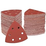 STEBRUAM Deltaschleifer Dreieckschleifer,70 Stück Delta Schleifpapier Klett 150 Körnungen für Schleifdreiecke 93x93x93mm