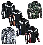 HEYBERRY Touren Motorrad Jacke Motorradjacke Textil Camouflage grün Gr. L