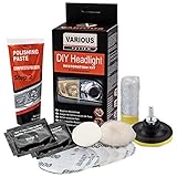 Various Reparatur-Set für Scheinwerfer Scheinwerferaufheller, Scheinwerferpolieren, Kratzerentfernung, Restaurierungsbeschichtung, Autoreinigung und -wartung.