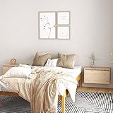 Fangmaliuyun 2er Set Massivholz Wandboard 60x30x35 cm für TV Schweberegal Kiefer Modernes Design & Robustheit für Living Room Schlafzimmer Flur