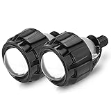 Angel Eyes Leuchtmittel, 1 Paar 2,5 Zoll 80 mm LED Halo Angel Eyes Projektor Linse Abblendlicht Bi LED Lichter geeignet für H4 H7 9005 HB3 9006 HB4 P