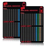 2 Stück Magnetische Gasflaschen-Füllstandsanzeige, Kompatibel mit Propan und Butan, Wiederverwendbarer Gasindikator für Grill, Camping, Wohnmobil und Outdoor-Aktivitäten