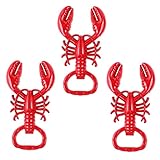 KICHOUSE 3 Stück Flaschenöffner küchenhelfee bieröffner bar accessories beeropener barzubehör Schlüssel neuartiges Werkzeug zum Öffnen von Flaschen -Kapselheber Zinklegierung rot