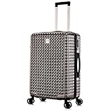 ATX Gepäckkoffer mit 4 Doppelrollen und eingebautem 3-stelligem Zahlenschloss, gun metal grau, 24' Medium, Mittelgroßer Koffer mit 4 Rollen und TSA-Schloss