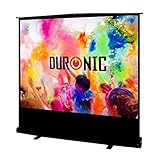 Duronic FPS80/ 43 Beamer Leinwand / 80' / 4:3 / Mobile Kofferleinwand / 163cm x 122cm / 4 K Full HD 3D / Verstärkung 1.0 / Projektionsleinwand / Tragbar / Heimkino, Büro, Schule, Events