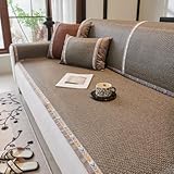 SHENJIE Kühlende Sommer-Sofa-Schonbezüge, 70 x 150 cm, nicht stickig, rutschfester Möbelschutz, Ersatz, für 2-, 3-, 4-Sitzer, glatt, waschbar, Sofabezug, für Hunde, Haustiere, Wohnzimmer