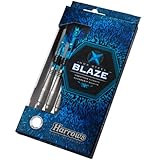 Harrows Blaze INOX Darts | Softdarts-Set mit Tragetasche |16g und 18g| Enthält Supergrip-Schäfte und 100-Mikron-Marathon-Flights