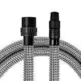 Premium Gewebeschlauch 4m für Industriesauger - Universeller 58mm Anschluss - Knickfest & robust