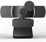 YIMONA 2K Webcam für PC & Laptop mit Mikrofon – USB Plug & Play Webkamera mit Abdeckblende, kompatibel mit Windows 11, macOS, Zoom, Teams, Whatsapp, Facetime, Linux und mehr