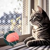 2 STK Katzennetz für Balkon ohne Bohren, 3x2m Katzennetz Nylon Katzenschutznetz, UV-Beständig Katzengitter Balkon Fenster Balkonnetz Transparent für Taubennetz Vogelschutznetz Terrassen Türen