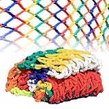 Guozyly Sicherheitsnetz, Kletternetz Kinder Outdoor Buntes, Sicherheitsnetz für Kinder, Vergnügungspark Dekoration Schutznetz, Balkon Katzennetz, Kletternetz für Garten,Outdoor, Indoor (A)