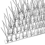 OFFO Taubenabwehr Bird Spikes Edelstahl Vogelabwehr 2,08 m, Vogelabwehrspieße Vogelschreck und Vogelschutz für Balkone, Dachgärten oder Sichtschutzwände