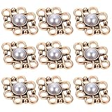 20st Schmuckzubehör Quaste Strasssteine ​​zum Basteln Bausatz Strass-knöpfe Armband-anhänger Blumenverzierungen Charme Strasssteine ​​für Nägel Perlen-anhänger Golden Legierung Lurrose
