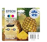 Epson Orginal 604 Tinte Ananas Multipack 4-farbig Standard, XP-2200 XP-2205 XP-3200 XP-4205 WF2910DWF WF2930DWF WF2950DWF, ReadyPrint Flex-Tintentarife