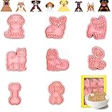 DURANTEY 8 Stücke Ausstecher Wiederverwendbar Hunde Ausstechformen Karikatur Osterausstecher Tiere Plätzchen Ausstecher Hund DIY Keksausstecher für Kekse und Brotbacksets Plätzchenform