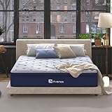 Avenco Matratze 160x200 cm Taschenfederkernmatratze Härtegrad H2 Öko-Tex Zertifiziert Bambus Kohleschaum Hybridmatratze 7 Zonen Matratze Höhe 24 cm Atmungsaktives gewebe