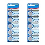 NVOQILIN Multipacks von 5/10 CR2025 Lithium-Knopfzellen 3 V Stromquellen CR2025 3 V Münze für Fernbedienungen Uhren Münzbatterie