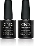 CND Vinylux - Nagellack Top Coat, Einfache Anwendung, Hält über eine Woche, Schnelltrocknende Formel, Leicht zu Entfernen, Schützt den Nagellack, Extra Glanz, 15ml (Packung mit 2)