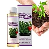 Quorvex Flüssiger Pflanzendünger | 100ml Natürliches Gartenzubehör - Flüssiger Pflanzendünger,Für Gemüse, Gartenbau, Wachstum, Vermehrung, Blumen, Zimmerpflanzen, Hinterhof