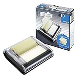 Spender für Z-Notes im Format 75 x 75 mm, Farbe: Schwarz, inkl. 1 Block Z-Notes mit 50 Blatt, 75 x 75mm