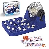 Chicos - Bingo Spiel | Klassisches manuelles Lotto Familien-Spiel mit 48 Spielkarten, Markierungschips & 90 nummerierten Kugeln | Ab 3 Jahren (20805)