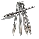 ZSHJG 12pcs Pfeilspitzen Jagdspitzen Bogenschießen Pfeil Tipps Einfügen Pfeilspitze für 4,2 mm Carbon Pfeil Shaft Pfeilspitze Tipps (120Grain)
