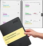 Terminplaner 2025 - Kalender 2025 A5 - Wochenplaner 2025 für mehr Organisation - Terminkalender 2025 mit Feiertagen - Minimalistischer Planer 2025 - Wochenkalender 2025 - Taschenkalender 2025 A5