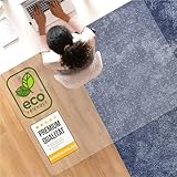 Bodenschutzmatte DURA-MAT aus Premium PET - transparente Stuhlmatte für Teppichböden - bewährte Bürostuhl Unterlage für zuverlässigen Bodenschutz (100x120 cm)