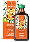 WELEDA Bio Sanddorn Immungetränk – natürliche Vitamin C Quelle zur Stärkung des Immunsystems – Bio Sanddornsaft angenehm gesüßt mit Bio Rohrzucker & Honig (1 x 200 ml)