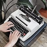 Schreibmaschinen Vintage Handbuch Klassiker Retro Alter Maschinen -textverarbeitung Schreibmaschine Mit Koffer Und Band,Geschenke Für Vintage -Liebhaber