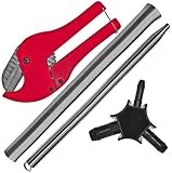 Werkzeug Montage Set Rohrschere + Kalibrierer Entgrater + Außen und Innen Biegefeder für Mehrschicht Alu Verbundrohr mit 16 mm Millimeter Rohr Aussendurchmesser AL PEX Rohrschneider