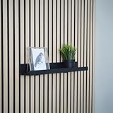 Haken [RAW] ohne Bohren - Regalhalterung für IKEA MOSSLANDA Bildleiste - Click System - 3D Druck - Ablage - Regal - Akustikpaneel - Zubehör (Für 55 cm Ablage)