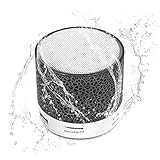 Queen.Y Mini Bluetooth Lautsprecher, Lautsprecher USB Subwoofer Musik Player Bluetooth-Lautsprecher, mit Satten Bässen und Farbigen Lichtern wasserdichte Unterstützung U-Disk TF-Karte Schwarz
