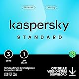 Kaspersky Standard Anti-Virus 2025 | 3 Geräte | 1 Jahr | Umfassender Schutz | Online-Banking Schutz | Leistungsoptimierung | PC/Mac/Mobile | Aktivierungscode per Email