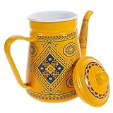 Hoement Emaillierte Kaffeekanne, Teekessel, Wasserkocher, Herdplatte, Praktischer Wasserkocher, Wasserkocher Für Den Täglichen Gebrauch, Teekessel Für Zuhause, Verdickter Wasserkocher Für