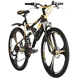 WYLD Mountainbike Fully 26'' Bliss schwarz-gelb 21 Gänge RH 47 cm Magnesium-Laufräder