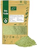 BIO Weizengraspulver 200g | Rohkostqualität aus kontrolliertem Anbau | Pulver für Smoothies, Shakes, Bowls & Drinks | Ohne Zusätze & Aromen | DE-ÖKO-039 | Vegan & fein gemahlen | OmVeda