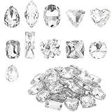 250 Strasssteine Set - Glitzersteine zum Aufnähen & Basteln, Rhinestones für Textilien in Groß & Klein, Inkl. Große Strasssteine für Bedazzling