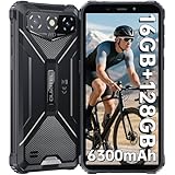 OUKITEL G3 Outdoor Handy - 16GB+128GB(1TB) 6300mAh Akk Outdoor Smartphone Ohne Vertrag 6,0 Zoll Corning Glas 5 Bildschirm 13MP+5MP Kamera IP68/69K Wasserdicht baustellenhandy Dual SIM/OTG/GPS/Face ID