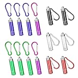 flintronic 14PCS Mini Taschenlampe, Tragbare Mini LED Schlüsselanhänger Licht mit Batterien, Aluminium Schlüssel Taschenlampe für Kinder Männer und Frauen, ideal für Wandern, Camping, Outdoor, Partys