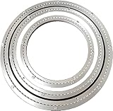 ZoiKoM Drehteller Lager, drehbarer Drehteller, robuste Aluminiumlegierung, für Küche, Esstisch, 1 Stück, rund, für Glas, Granit oder Holz, Küchentisch, Drehlager-Drehplatte